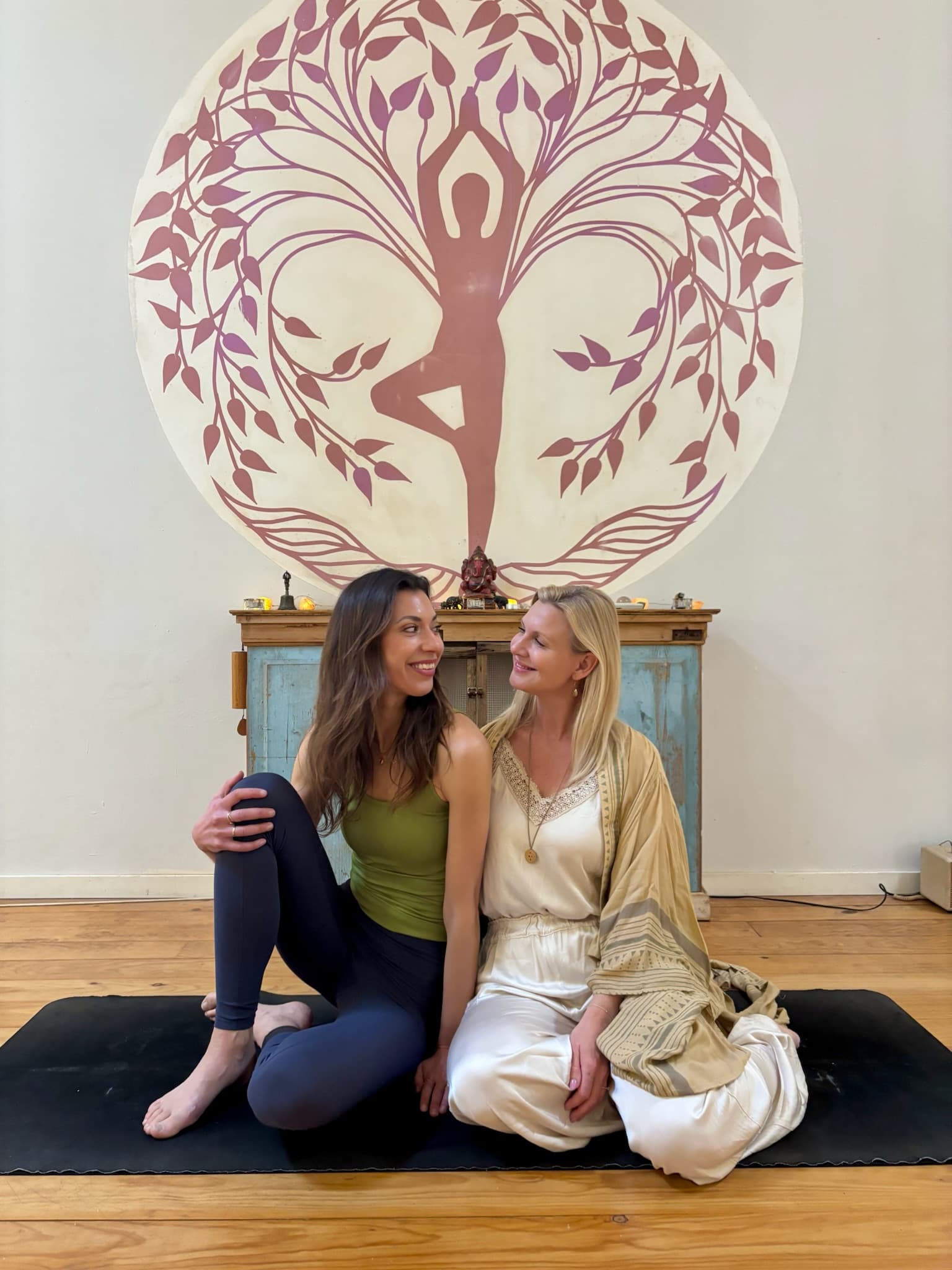Daniella and Sofia at Earth Yoga studio